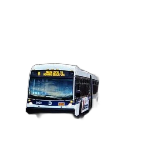 photorealistic, 3d render, pixel art, concept art, blue, white, bus, driving transparent PNG cut-out