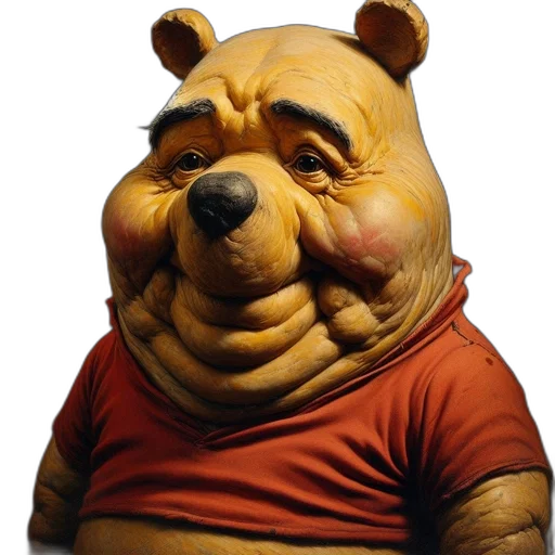 face, mask, animal, creature, 3d render, photorealistic, concept art, winnie transparent PNG cut-out