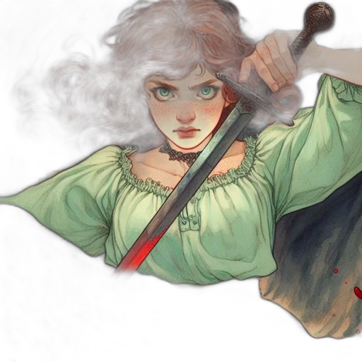 sword, staff, fantasy art, concept art, watercolor, comic book art, fire, fog transparent PNG cut-out