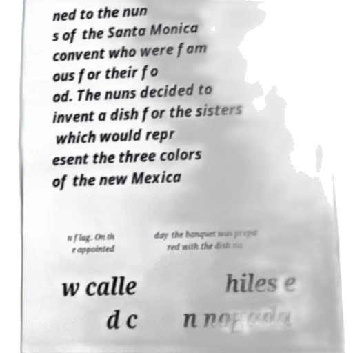 poster, text, spanish, describes, history, chiles, nogada, dish transparent PNG cut-out
