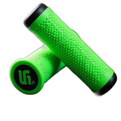 weapon, staff, umbrella, 3d render, green, pair, textured, contoured transparent PNG cut-out