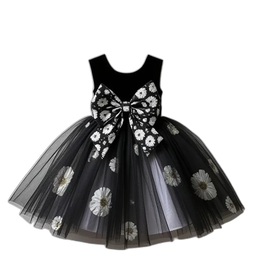 dress, 3d render, monochrome, dark transparent PNG cut-out