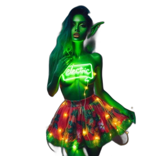 dress, bottle, fantasy art, concept art, pixel art, 3d render, neon lights, outer space transparent PNG cut-out