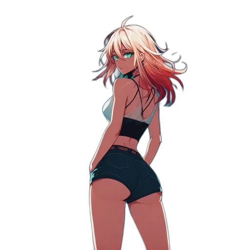 dress, creature, jacket, weapon, concept art, anime, cartoon, pixel art transparent PNG cut-out