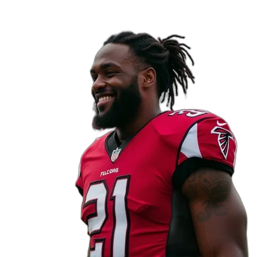 lamar, jones, smiling, field transparent PNG cut-out