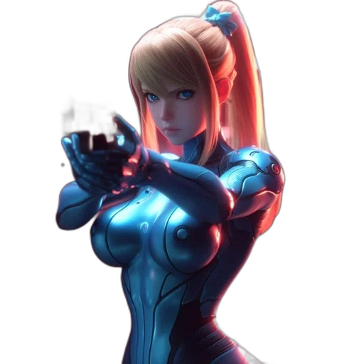 robot, bottle, weapon, dress, concept art, 3d render, anime, pixel art transparent PNG cut-out
