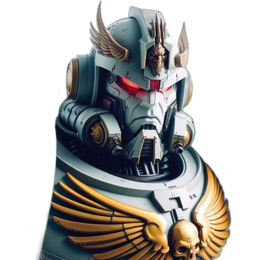 robot, mask, concept art, fantasy art, 3d render, photorealistic, intricate, metallic transparent PNG cut-out
