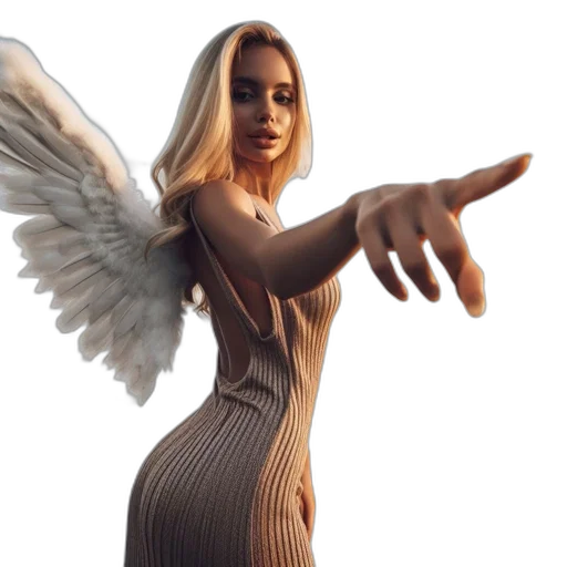 dress, weapon, creature, concept art, 3d render, fantasy art, ethereal, figure transparent PNG cut-out