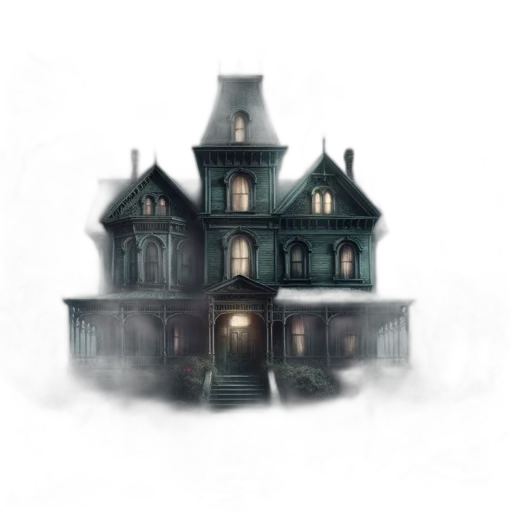 building, furniture, concept art, pixel art, fantasy art, 3d render, fog, night transparent PNG cut-out