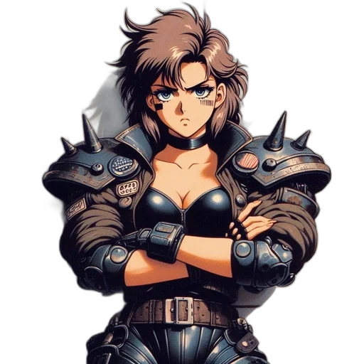 weapon, jacket, sword, pixel art, concept art, cyberpunk, fantasy art, animated transparent PNG cut-out