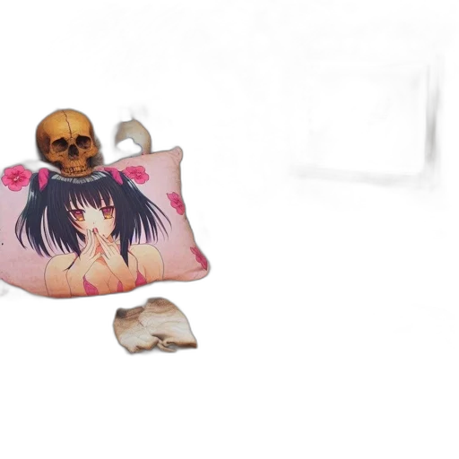 jewelry, mask, food, weapon, vaporwave, anime, concept art, photorealistic transparent PNG cut-out