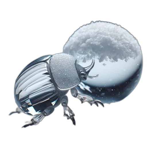 robot, creature, animal, umbrella, concept art, 3d render, photorealistic, outer space transparent PNG cut-out