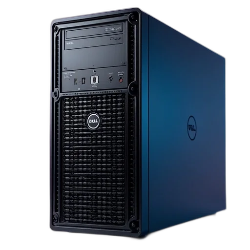 3d render, server, dell, p720, tower, intel, xeon, 2620 transparent PNG cut-out