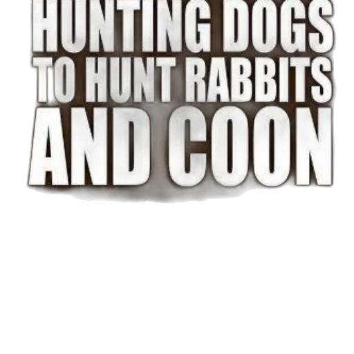 book, cover, title, hunting, dogs, hunt, rabbits, coon transparent PNG cut-out