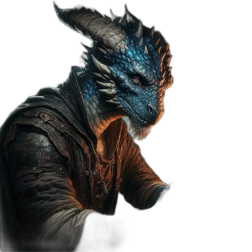 dragon, creature, mask, animal, fantasy art, concept art, photorealistic, comic book art transparent PNG cut-out