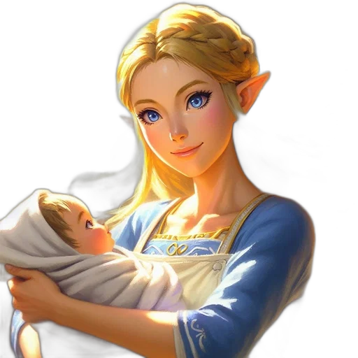 face, fantasy art, concept art, pixel art, photorealistic, illustration, portrays, woman transparent PNG cut-out