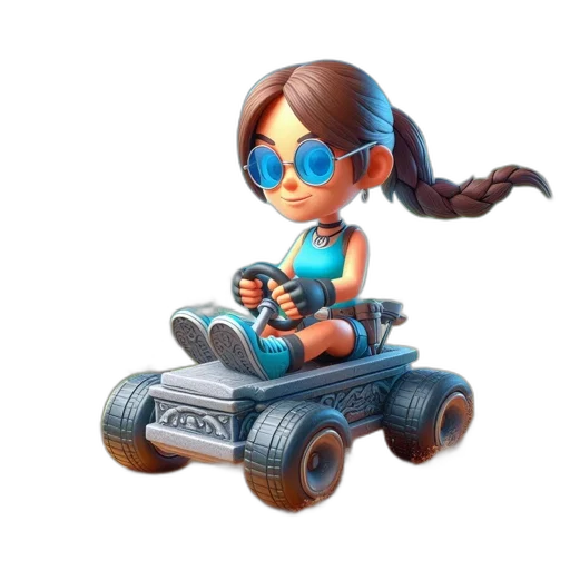car, weapon, robot, concept art, 3d render, cyberpunk, pixel art, young transparent PNG cut-out
