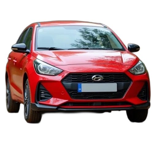 car, red, compact, black, grille, small, rear, window transparent PNG cut-out