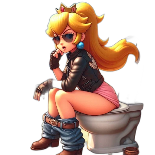 pixel art, concept art, anime, cartoon, blonde, princess, wears, sunglasses transparent PNG cut-out
