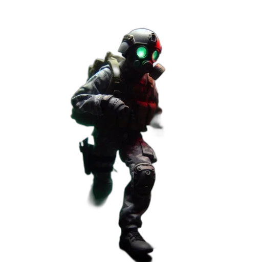robot, weapon, staff, creature, concept art, 3d render, pixel art, cyberpunk transparent PNG cut-out