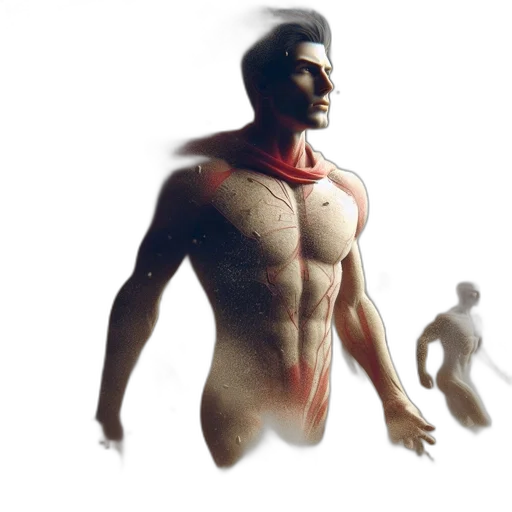 creature, robot, concept art, 3d render, comic book art, fantasy art, muscular, figure transparent PNG cut-out