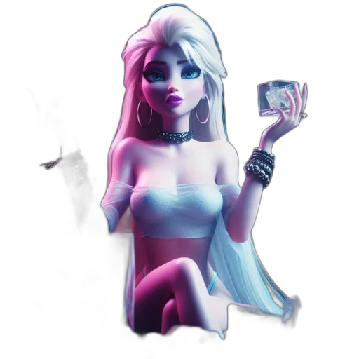 staff, weapon, dress, mask, concept art, fantasy art, 3d render, pixel art transparent PNG cut-out