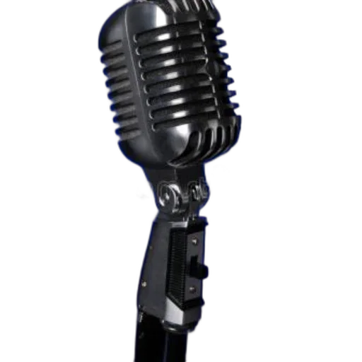 staff, weapon, photorealistic, classic, black, microphone, ribbed, design transparent PNG cut-out