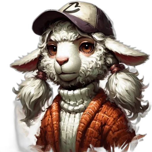 hat, face, animal, mask, photorealistic, pixel art, fantasy art, concept art transparent PNG cut-out