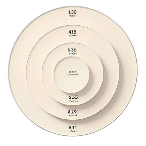 food, jewelry, earth tones, circular, plan, three, circles, one transparent PNG cut-out