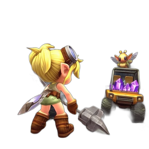 weapon, staff, robot, crown, concept art, pixel art, 3d render, fantasy art transparent PNG cut-out