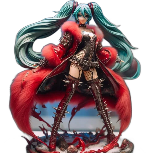 fantasy art, concept art, 3d render, anime, detailed, figurine, animated, female transparent PNG cut-out