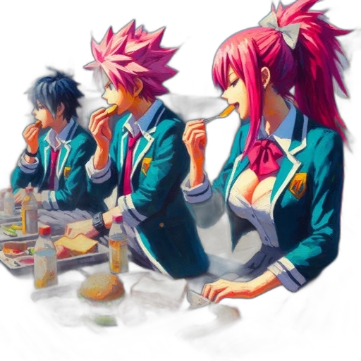 food, jacket, concept art, anime, pixel art, vaporwave, neon lights, fire transparent PNG cut-out