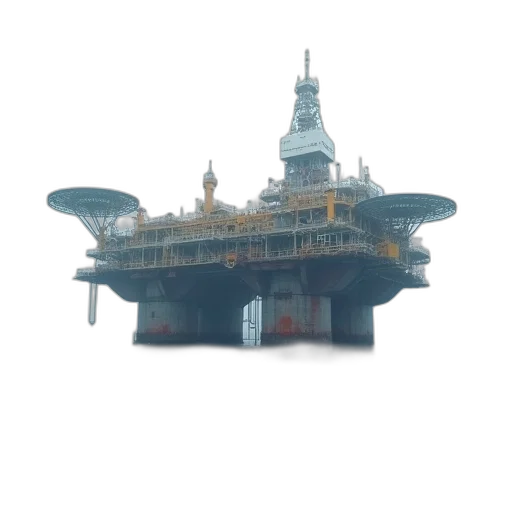 building, robot, staff, 3d render, concept art, photorealistic, fog, floating transparent PNG cut-out