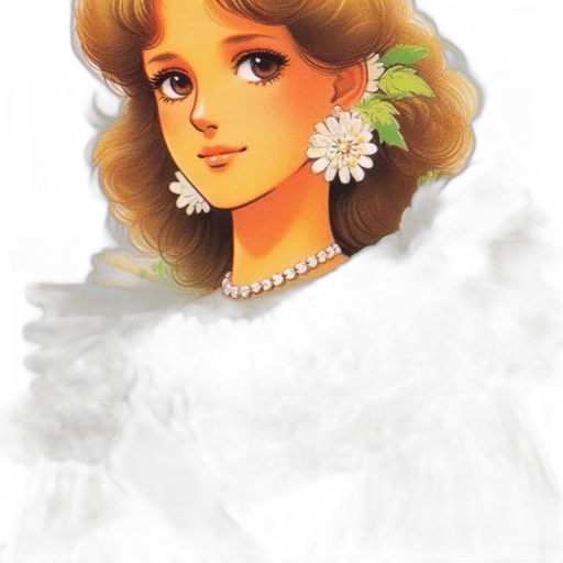 crown, jewelry, dress, face, photorealistic, concept art, watercolor, fantasy art transparent PNG cut-out