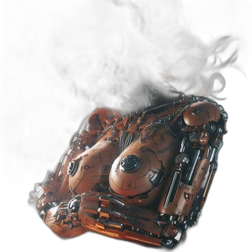 mask, crown, face, robot, photorealistic, concept art, fantasy art, 3d render transparent PNG cut-out