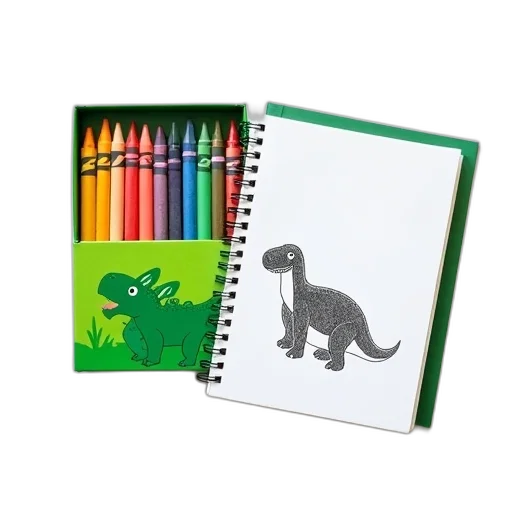 photorealistic, green, colorful, monochrome, set, children, crayons, neatly transparent PNG cut-out