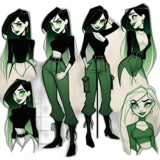 concept art, comic book art, cartoon, fantasy art, green, earth tones, dark, monochrome transparent PNG cut-out
