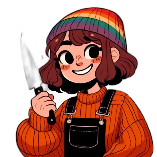 staff, hat, weapon, jacket, pixel art, cartoon, anime, concept art transparent PNG cut-out