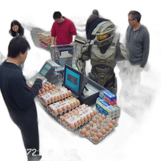 robot, food, 3d render, vaporwave, concept art, outer space, march, 30th transparent PNG cut-out