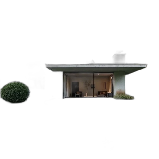 building, furniture, tree, hair, 3d render, concept art, photorealistic, pixel art transparent PNG cut-out