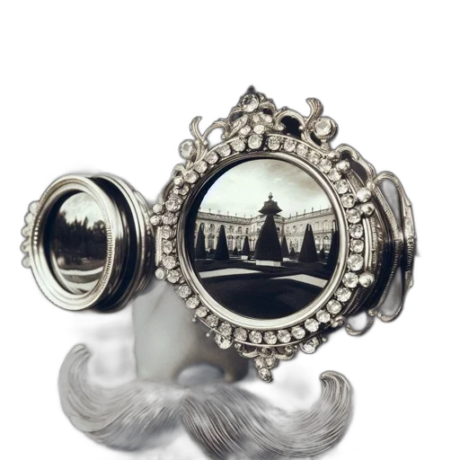 jewelry, crown, photorealistic, elegant, monocle, displays, detailed, reflection transparent PNG cut-out