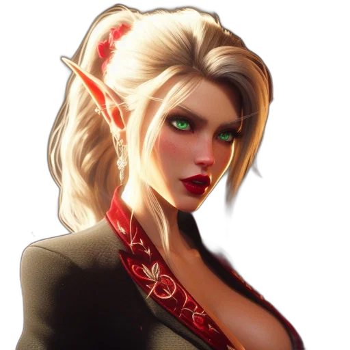 staff, face, fantasy art, concept art, pixel art, comic book art, elfin, woman transparent PNG cut-out