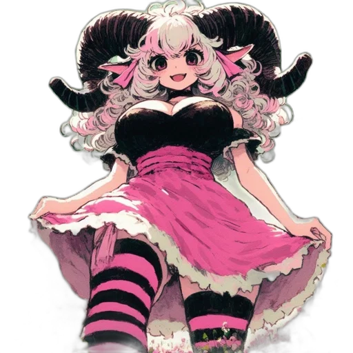 dress, creature, staff, mask, concept art, anime, pixel art, fantasy art transparent PNG cut-out