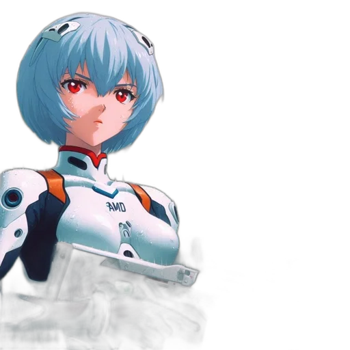 robot, face, weapon, 3d render, concept art, anime, vaporwave, outer space transparent PNG cut-out