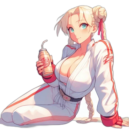 bottle, weapon, dress, staff, anime, pixel art, cyberpunk, concept art transparent PNG cut-out