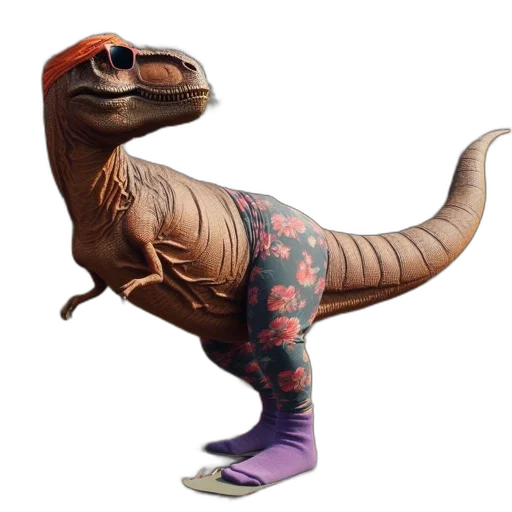 creature, animal, dragon, shoes, concept art, 3d render, anthropomorphized, t-rex transparent PNG cut-out
