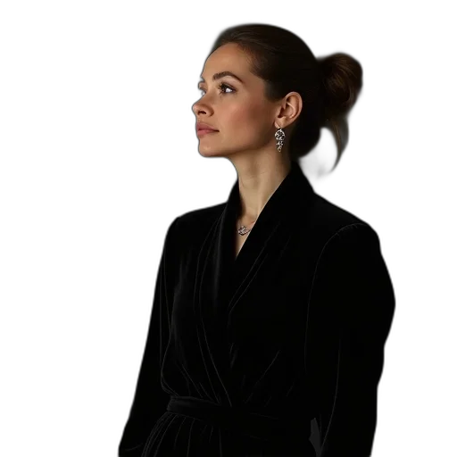 jacket, staff, dress, face transparent PNG cut-out