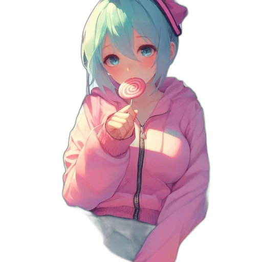 jacket, weapon, staff, face, anime, pixel art, watercolor, concept art transparent PNG cut-out