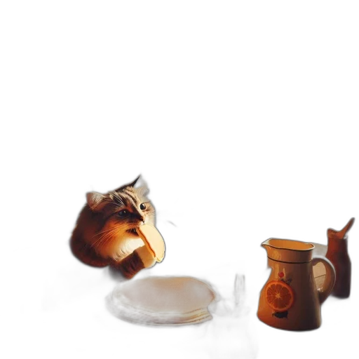 food, bottle, mask, crown, 3d render, concept art, photorealistic, oil painting transparent PNG cut-out