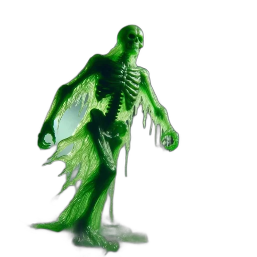creature, animal, staff, concept art, 3d render, fantasy art, comic book art, green transparent PNG cut-out